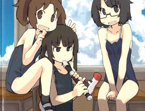 校園泳裝少女